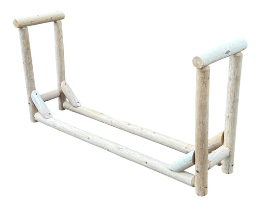 Heavy-Duty Firewood Rack for Outdoor Wood Storage – 6 ft. Unfinished Firewood Rack Outdoor Log Holder – Fire Wood Storage Racks, Keeps Woods Dry, Neat & Ready for Fireplace, Porch & Backyard Use