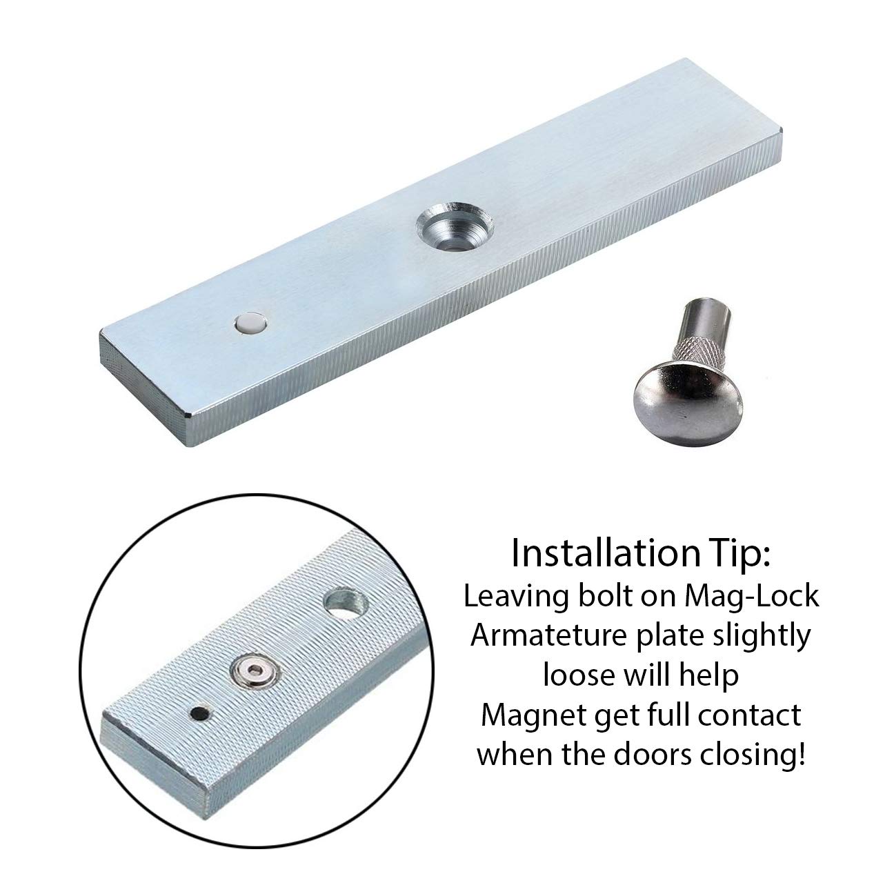 ARES VISION 280KG / 600lb Electromagnetic Lock with Z Bracket – 12V DC Mag Lock Kit for Access Control Systems, Fail Safe Electric Door Lock with Mounting Hardware for Inward Swing Doors