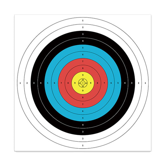 TBONTBY 50Pcs Archery Paper Targets Arrow Targets for Air-Soft, BB Guns, Air Rifles Shooting Accessories Ideal for Daily Shooting Practice for Archery Enthusiasts Beginner, 15.75x15.75inches
