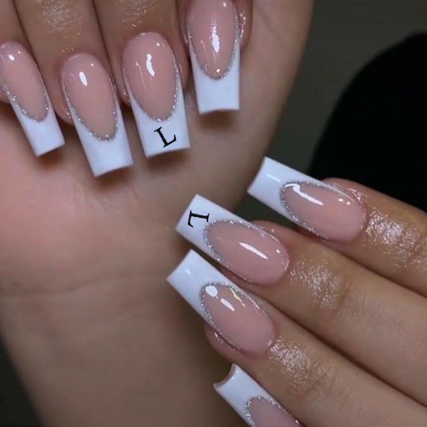 ROFIBUT Letters Nail Art Stickers Alphabet Numbers Nail Decals 3D Self-Adhesive Gold Silver Nail Supplies Nail Art Design English Character Nail Sticker for Women Girls Manicure Nail Decor 8 Sheets