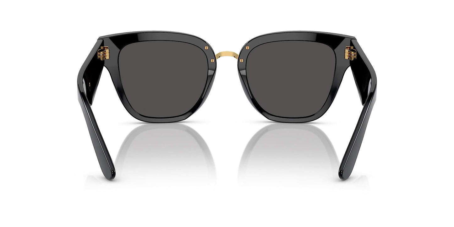 Dolce & Gabbana DG4437-501/87 Sunglasses BLACK w/DARK GREY 51mm
