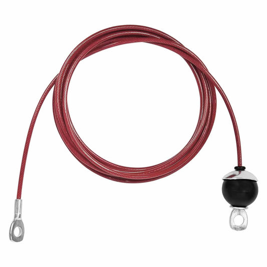 AIKESIWAY Replacement Cables for Home Gym, Fitness Pulley Cable, Weight Machine Replacement Cable -Thick 5mm(0.2inch) Heavy Duty Steel Wire Rope for Home Gym Cable (Type-B red, 39 inches)