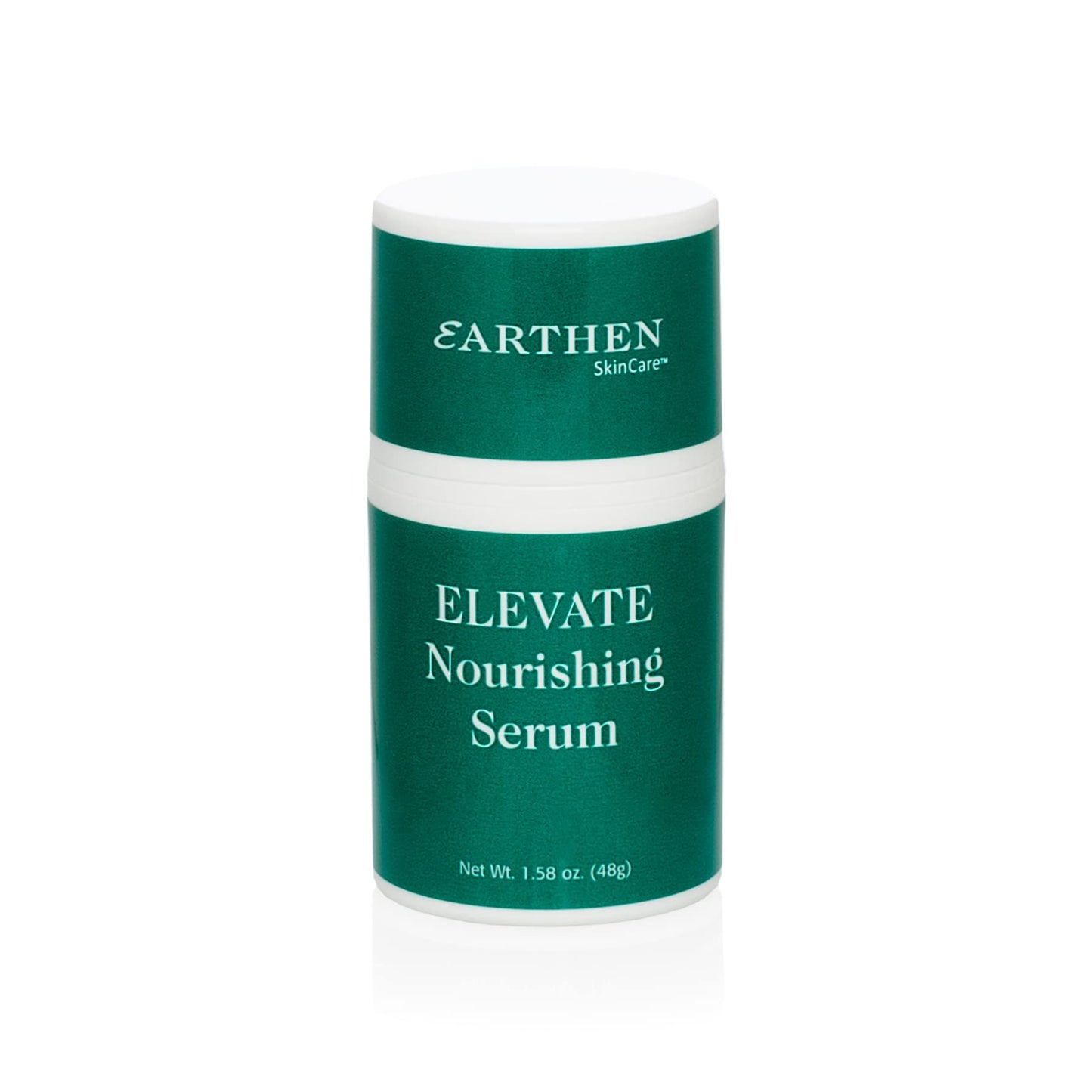 Earthen SkinCare Elevate Nourishing Serum with Hyaluronic Acid, Vitamin C, Resveratrol (1.58 oz.)