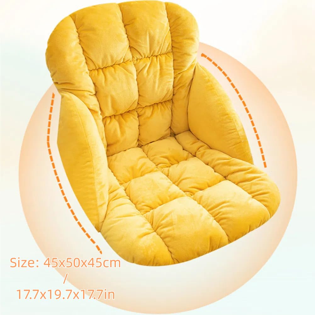 LYFJMUS High Back Office Chair Cushion Soft Desk Chair Pad with Ties Rocking Chair Cushion for Office Car Home Dining Room Kitchen