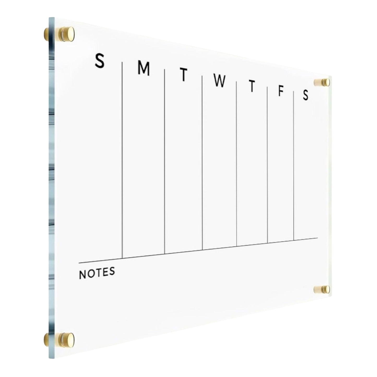 WEEKLY Wall Board Acrylic Calendar - Personalized Planner 2026, Personalized Dry Erase Board, Horizontal Wall Monthly and Weekly Calendar, New Home Gift, Housewarming Gift, Goals, To Do