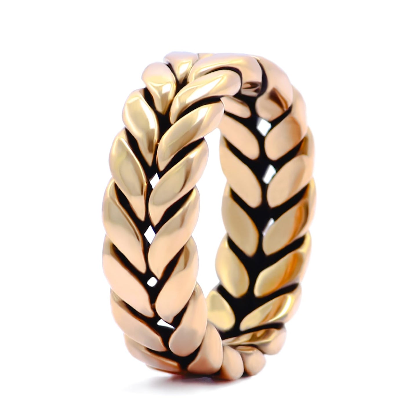 Krishnaa Jewels Pure Copper Braided Twist Eternity HandCrafted Ring Gift Jewelry for Men and Women (10.5)