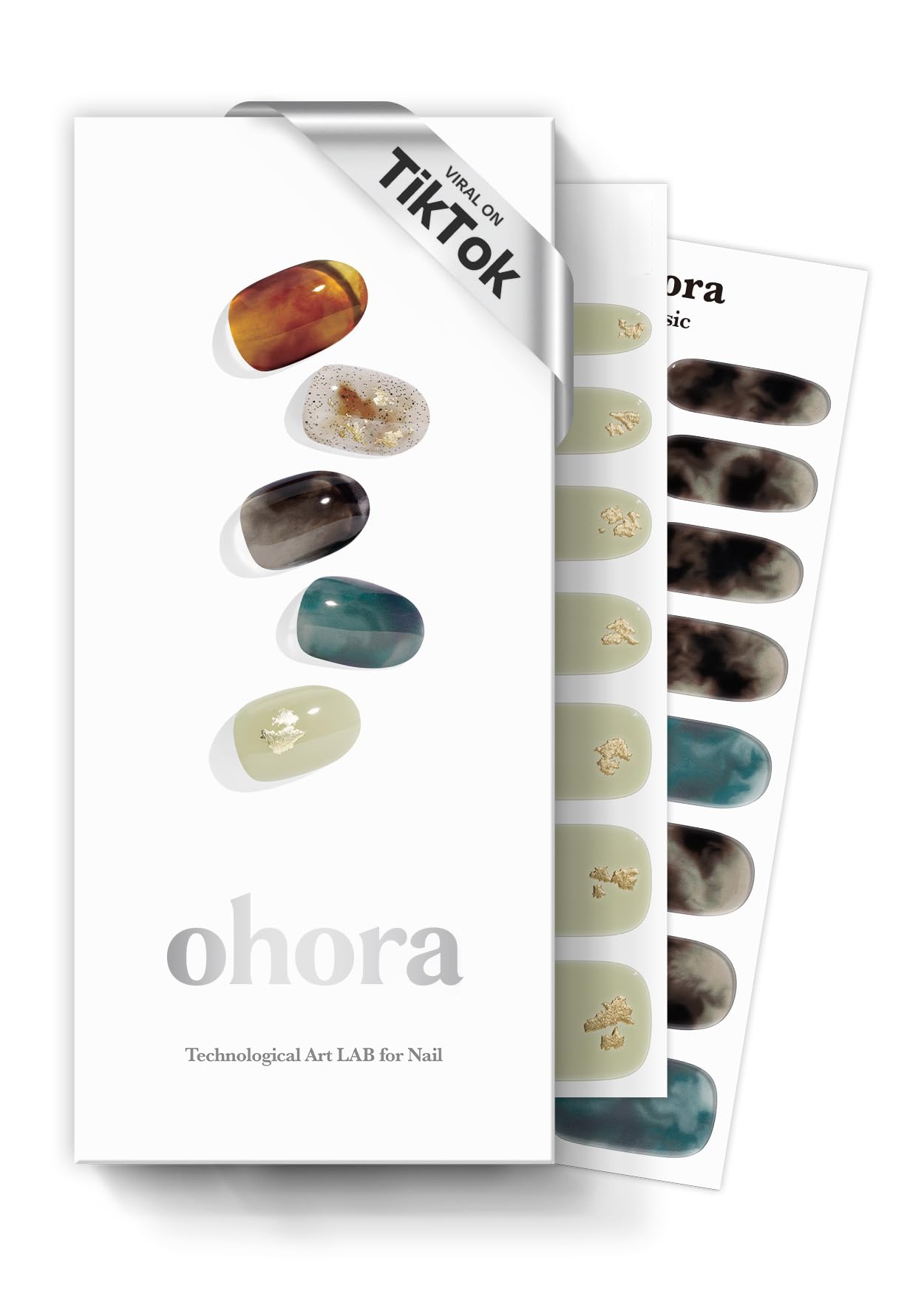 ohora Semi Cured Gel Nail Set of 2 (N Dreaming & N Moonlight) - Professional Salon-Quality Nail Care - Easy to Use, Comfortable Curing, and Easy to Remove