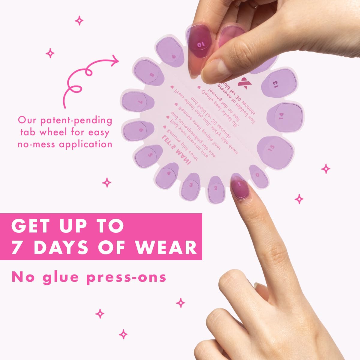 Olive & June Effects Super Stick Mani Press-On Nails | Short, Round | No Glue Needed | 32 Tab Nails in 16 Sizes | Non-Toxic Tabs | Easy On-Off, Non-Damaging | Realest Look | 7-Day Wear | Glazed French