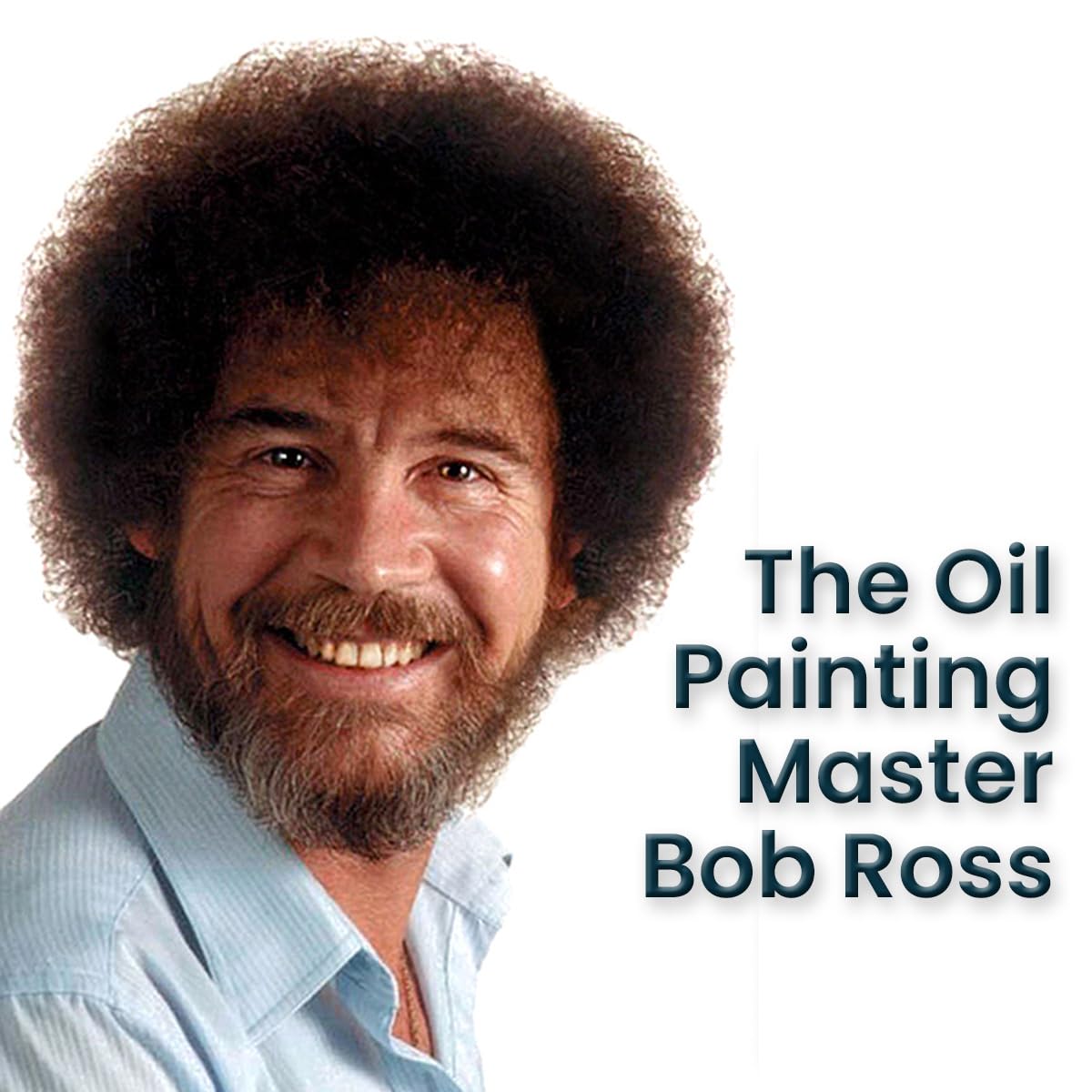 Bob Ross Master Artist Oil Paint Set Bundle with Aluminum Table Easel (2 Items)