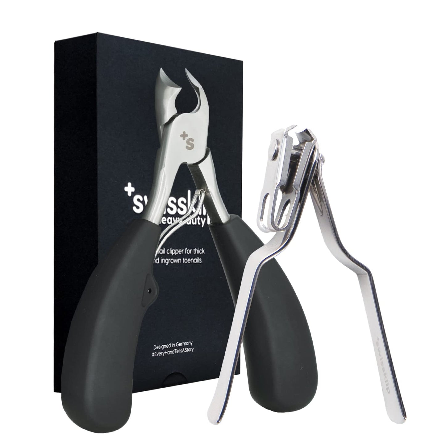 Swissklip Heavy Duty Toenail Clippers for Seniors Thick Toenails I Professional Nail Clippers for Ingrown Toenail I Nail Clippers for Men I Well Suited as Finger Nail Clippers Adult