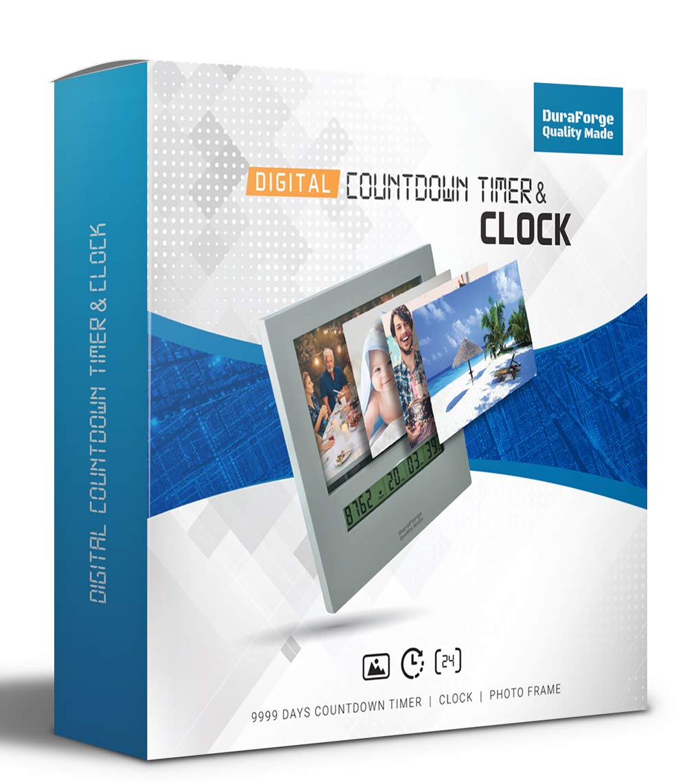 DuraForge 2020 Retirement Countdown Clock with Large Digital Display, Day Timer are Fun Golf Gadgets and Gifts for Firemen Police Military Vets Count Down The Calendar to Xmas Graduation or Any Event