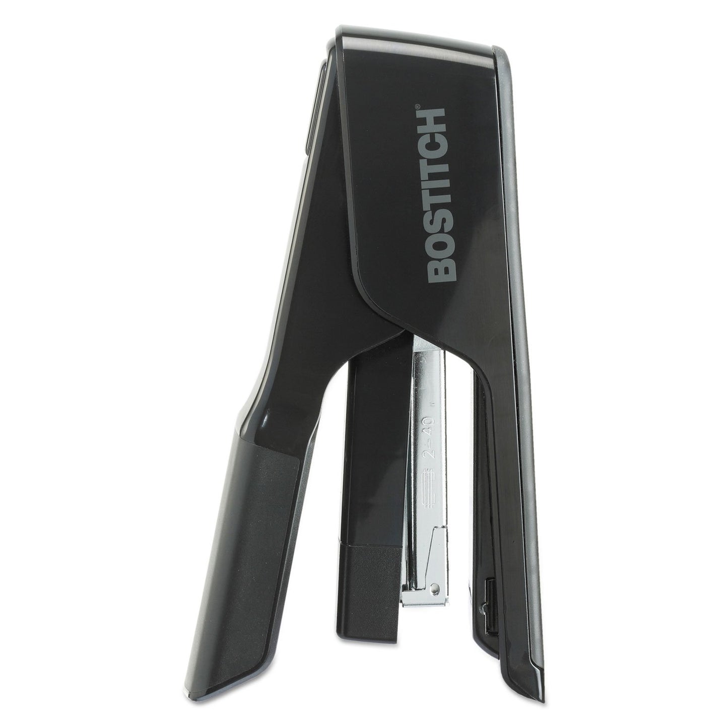 Bostitch Office EZ Squeeze 40 Sheet Flat Clinch Desktop Stapler, Reduced Effort, Black (B9040)