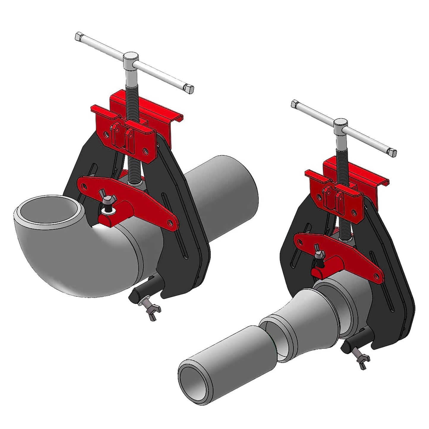 Alwalkee 8"-20" Heavy Duty Pipe Alignment Clamp, Professional Quick Release T-Handle for Welding & Fittin