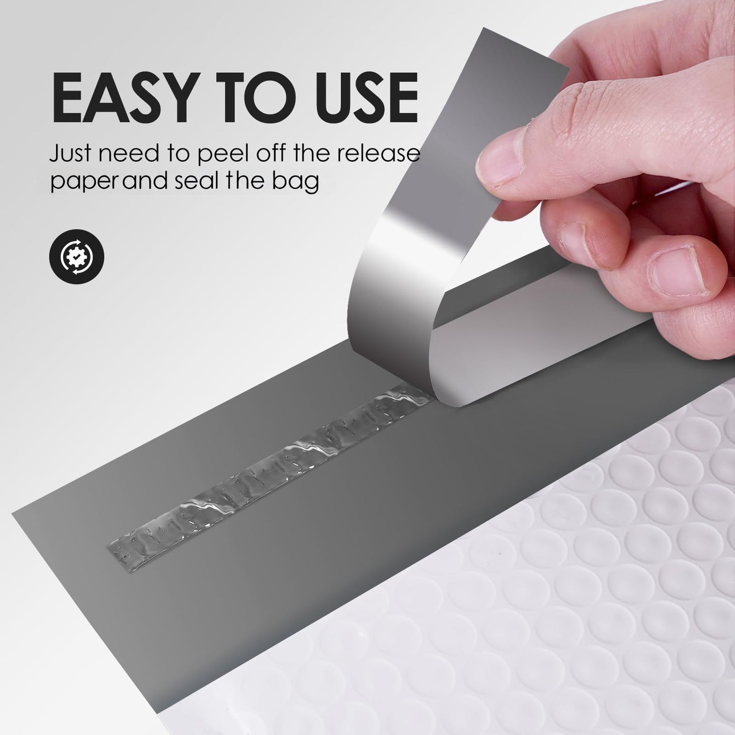 packbabol Bubble Mailers 6x10" 50 Pack Grey and White Padded Envelopes Mailers Waterproof Usable Size 6x9 Self-Seal Padded Mailing Envelopes Bubble Opaque Padded Mailer for Small Businesses，#0