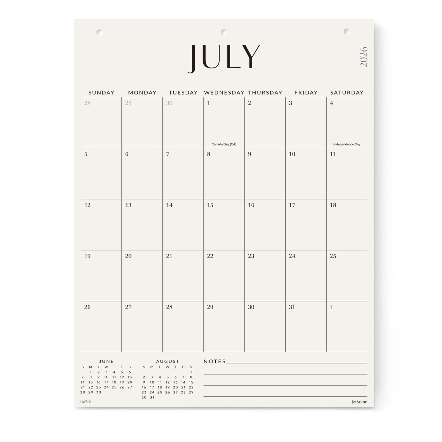 Jotsome Large Wall Calendar 2026-2027, Monthly Wall Calendar From Now to June 2027 17 x 22 inch in Home and Office for Easy Organizing (Now - Jun 2027, 17" x 22")