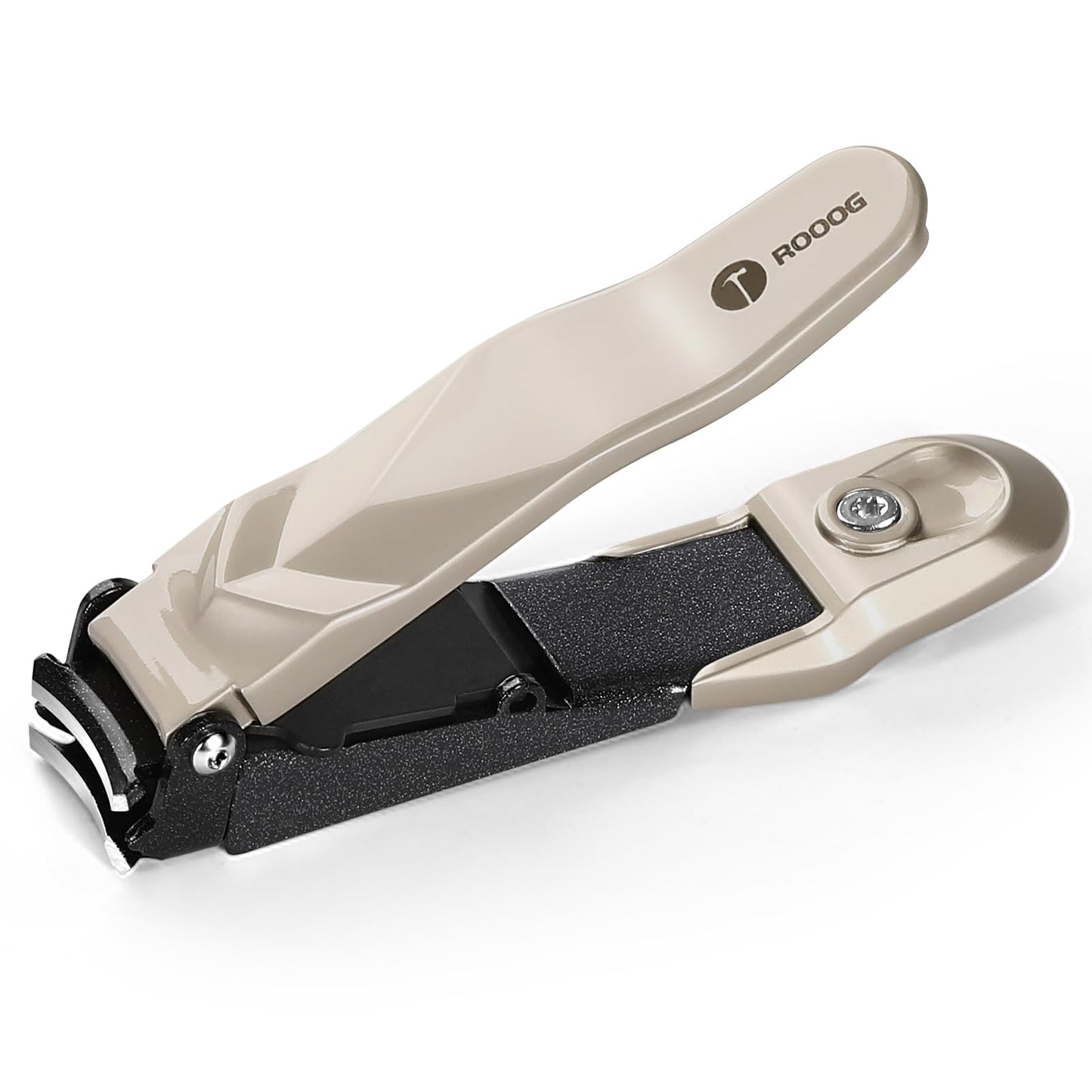 No Mess Nail Clippers with Catcher - Professional Heavy Duty Clippers for Men and Women, Ultra Sharp Fingernail & Toenail Clippers for Gifts, Travel, Clip Anywhere (Anti-Splash Design)