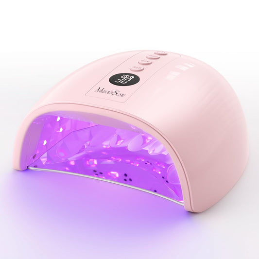 MelodySusie Professional Cordless UV Nail Lamp with Metal Base, P-Plus30GT Nail Dryer with Smart Sensor for Salon & DIY Home Use Fast Cures All Hard Gels, Especially Extension & Glitter Gel Polishes