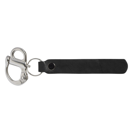 WorkingFire Firefighter Quick Release Shackle Clip with Leather Handle for SCBA MASK Marine Grade Stainless Steel Fixed Snap Sailing Shackle Lanyard Firefighter Accessories Tools