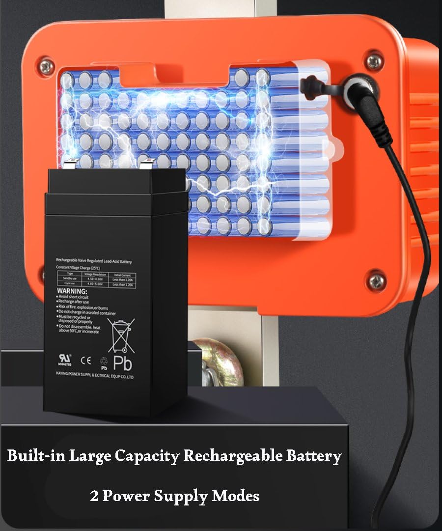 3000kg / 6600lbs Digital Crane Scale, Waterproof Industrial Scale with Remote, Rechargeable Hanging Scale Division 0.5kg with Shackle & Hook, Highly Visible LED Display