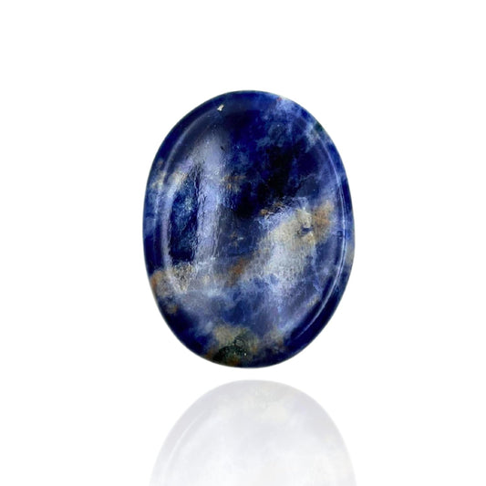 GEMSCITE Sodalite Thumb Worry Stones Metaphysical Gemstone Crystal Healing Reiki Men Women Gift FENG Shui Positive Energy Love Wellness Palm Stones Wicca Powerful