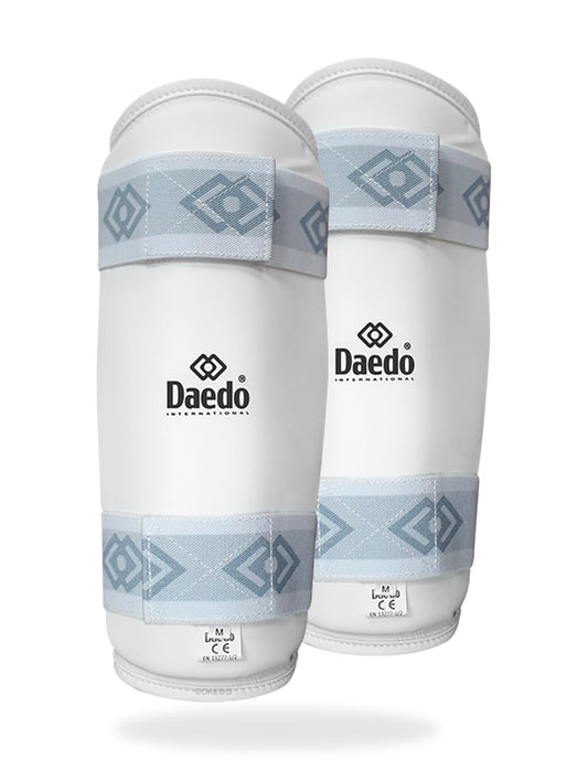 DAEDO Taekwondo Shin Guard - Lightweight & Comfortable with Two Elastic Straps for Secure Fit, Size:L, Ideal for Taekwondo Competition & Training