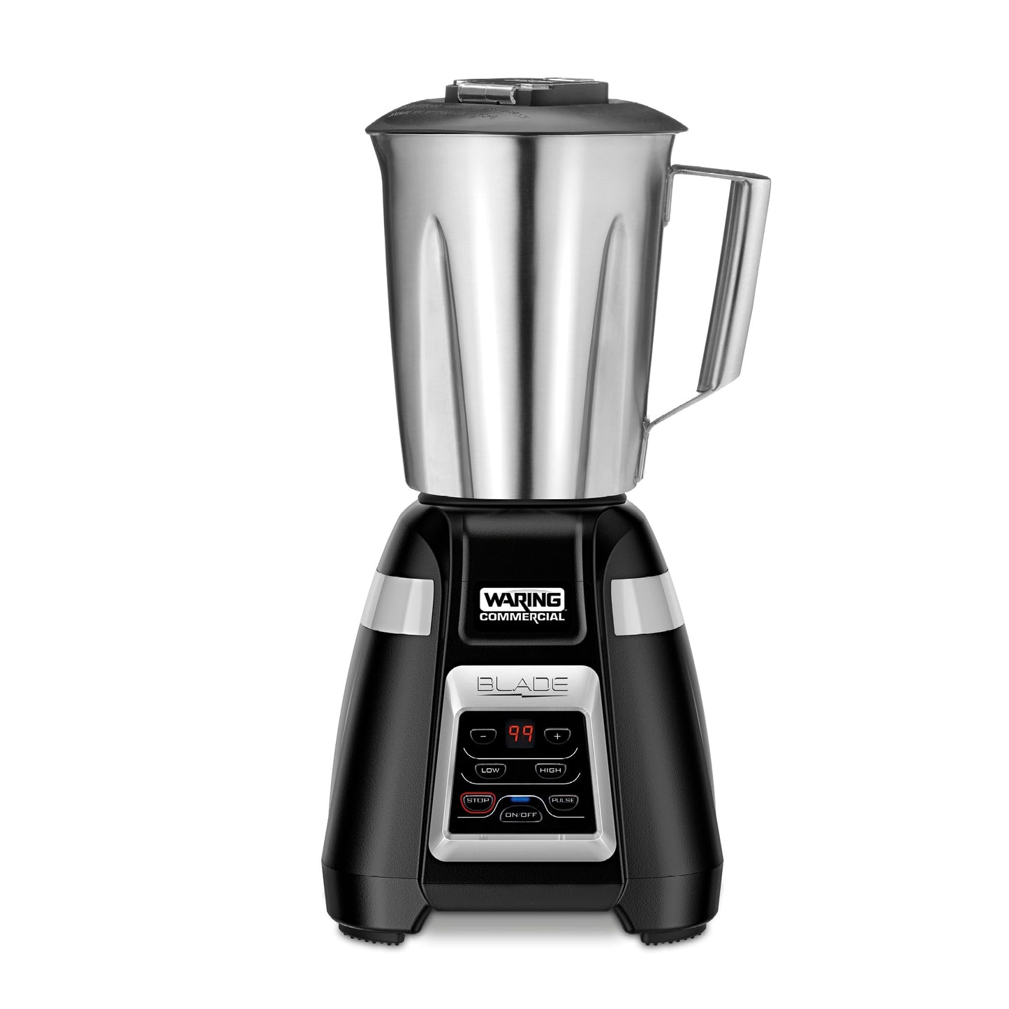 Waring Commercial BB340 Blade 1 HP Blender, 2-Speed Key Pad with Pulse and 99 Second Countdown Timer , 48 oz Stainless Steel Container, 120V, 5-15 Phase Plug