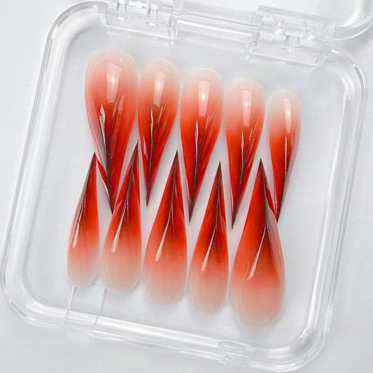 Handmade Polished Press On Nails Short Long Detachable Reusable Fake Nail Eagle Cat Dragon Claw Artistic Design Nail
