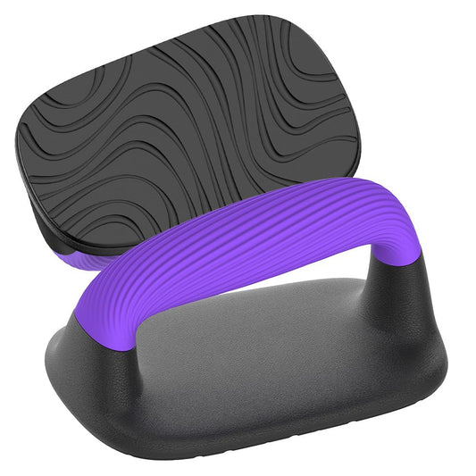 Lifeswell Push Up Bars – Ergonomic Pushup Handles for Floor Strength Training, Non-Slip Push-Up Stands with Soft Grip, Pushups Bars for Home Gym Workout, Blue Purple