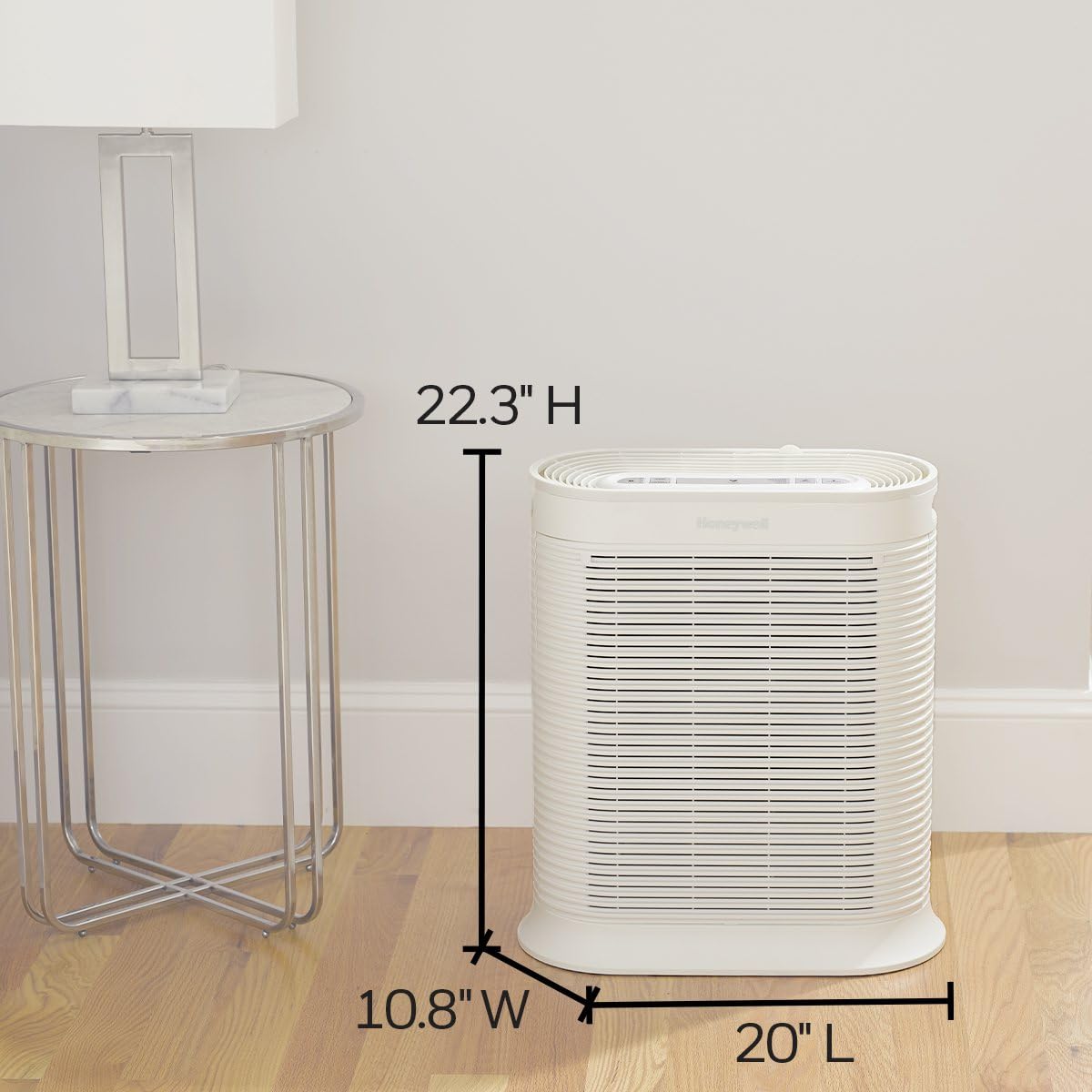 Honeywell HPA300 HEPA Air Purifier, Airborne Allergen Reducer for Large Rooms (465 sq ft), White - Wildlfire/Smoke, Pollen, Pet Dander, and Dust Air Purifier