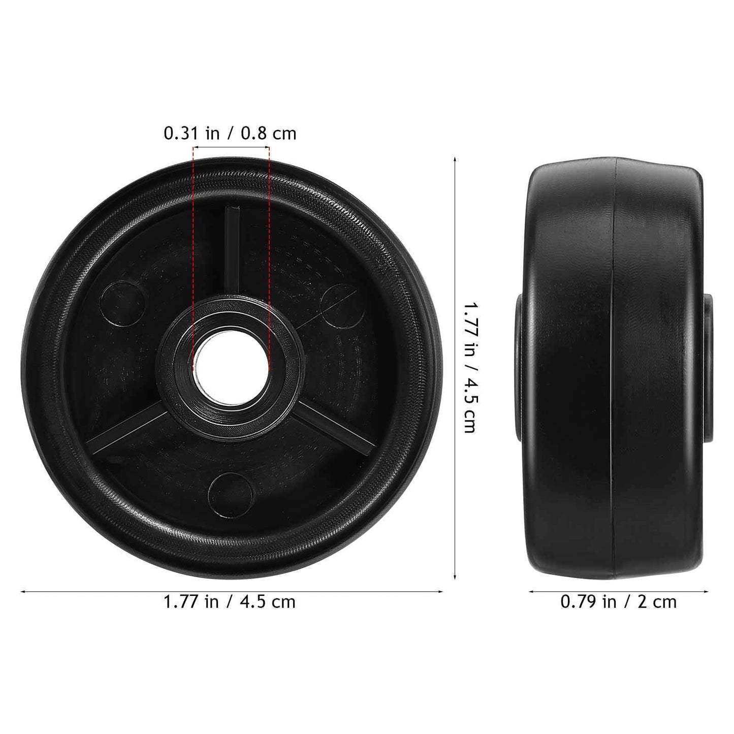 4pcs Fitness Equipment Caster Wheels for Treadmill Exercise Bike Roller Design for Easy Mobility Smooth Operation Versatile Use Home Gym
