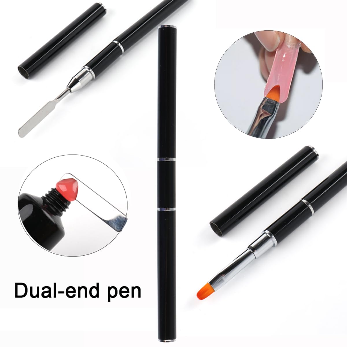 480PCS Dual Nail Form Kit with 12 Colors Poly Nail Gel