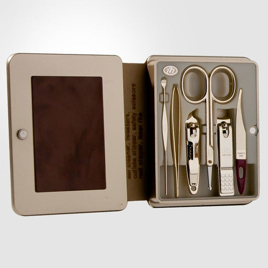 Korean Nail Clippers! World No. 1. Three Seven (777) Travel Manicure Grooming Kit Nail Clipper Set Made in Korea, Since 1975. (5300WG)