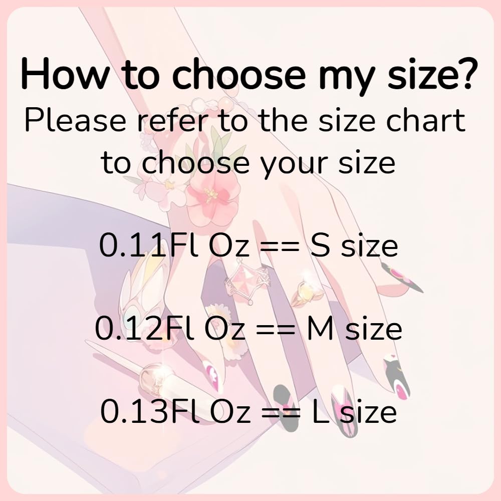 Press On Nails - MAGLFELL Red Handmade nails Medium Length Almond press-ons,10Pcs Red Cute 3D Reusable Acrylic Artificial stick ons for Women (Size S)