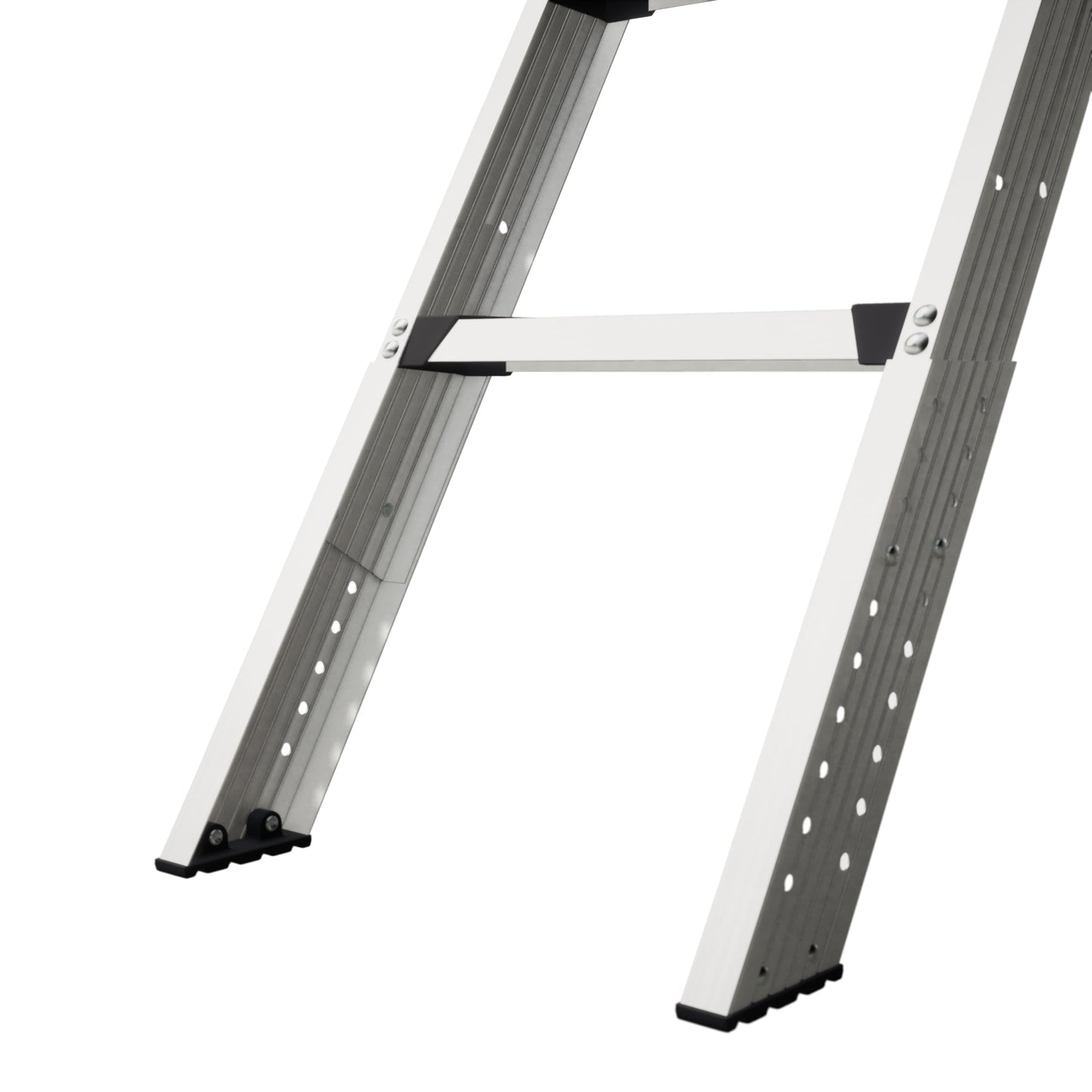 Louisville Ladder 7.8-10.3-Foot Fire Rated Door Aluminium Attic Ladder 25.5" x 54" (Rough Opening), 375-Pound Load Capacity, Type IAA, AL2540MG-FT