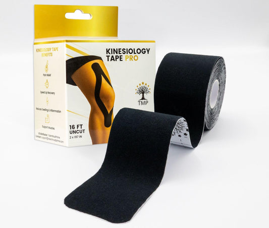 TalentMustPrime Pro Kinesiology Tape – 1 Roll, Uncut 2" x 16.4ft Roll, Waterproof & Breathable, Latex-Free Sports Tape with Strong Adhesive – Pain Relief & Recovery for Knee, Shoulder, Back