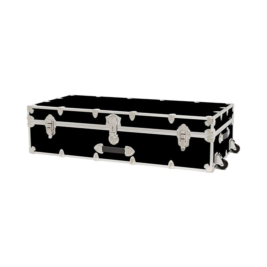 Rhino Trunk & Case Aromatic Cedar Trundle Trunk with Wheels - 44”x20”x12” Home Storage Chest Trunk - USA Made Secure Under Bed Footlocker for Clothes, Blankets & Pillows - Underbed Shoe Storage Box
