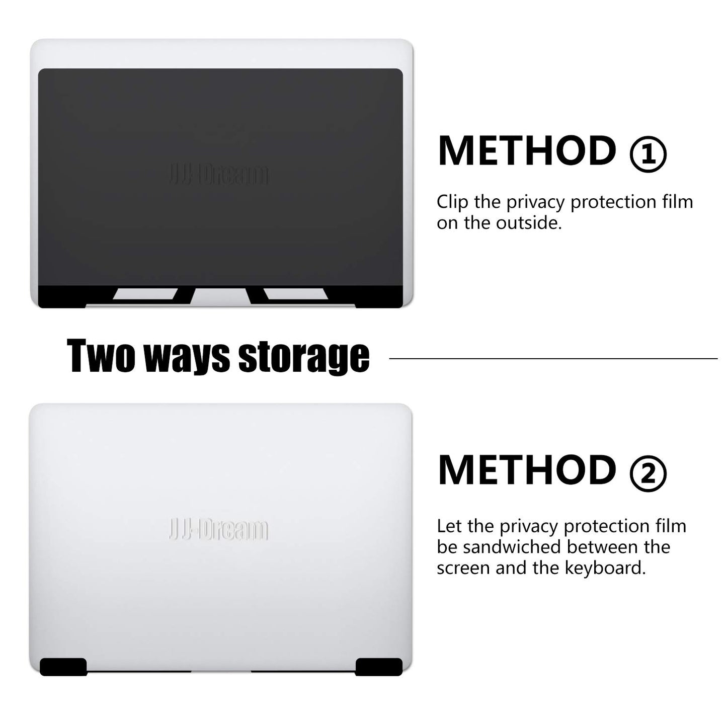 J J-Dream Hanging 15.6 Inch Laptop Privacy Screen Blue Light Screen Protector Anti Glare Anti-Scratch Laptop Privacy Screen Shield 15.6 Inch 16:9 Aspect Ratio