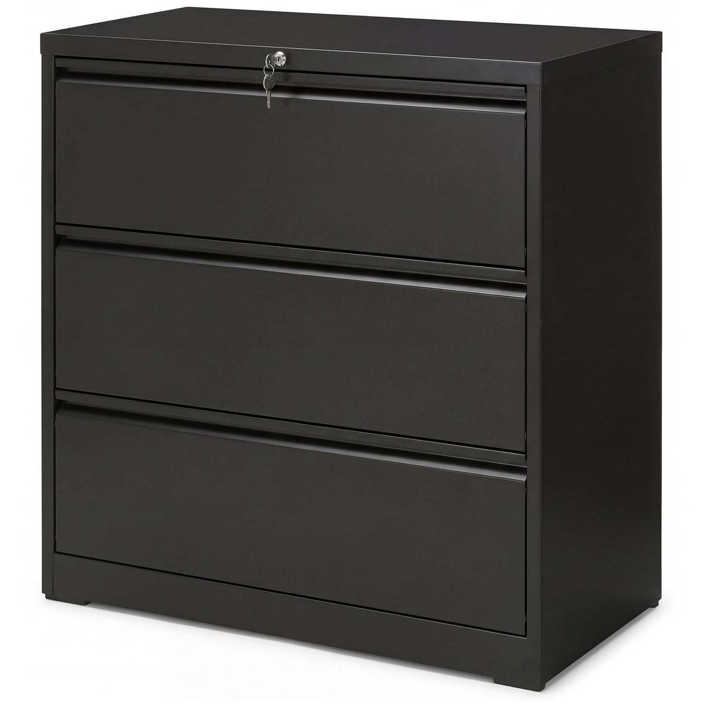 SIMPLI-Magic 3 Drawer Vertical File Cabinet with Lock Metal Filing Storage Cabinet for Home Office Organization Hanging Letter Legal F4 A4 Black - Reliable Design for Everyday Use