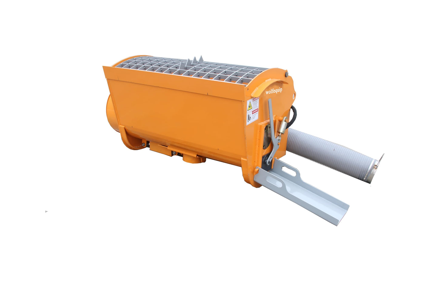 Wolfequip 66 Gallons 250L Concrete Mixer Double Discharge Heavy Duty Skid Steer Attachments for Construction, Municipal Engineering and Landscaping
