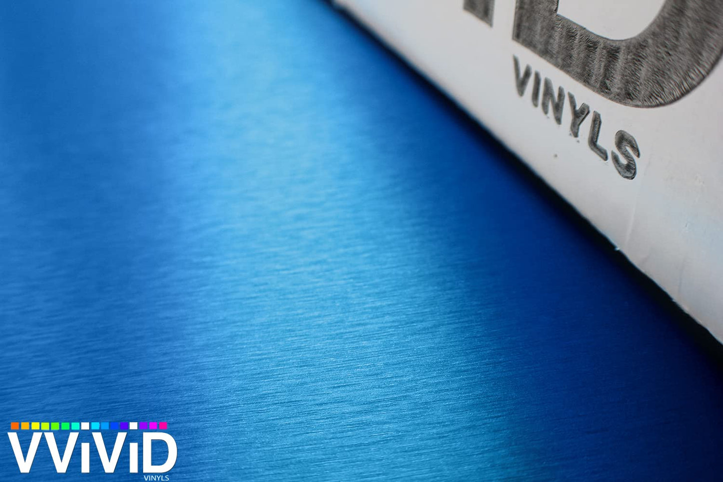 Metallic Blue Brushed Metal Vinyl Wrap Roll with VViViD XPO Air Release Technology (50ft x 5ft (Full Car Wrap Roll))