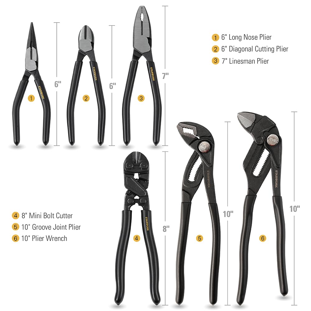 STARWORK TRUE MECHANIC™ 169-Piece Mechanics Tool Set, Professional, Metric