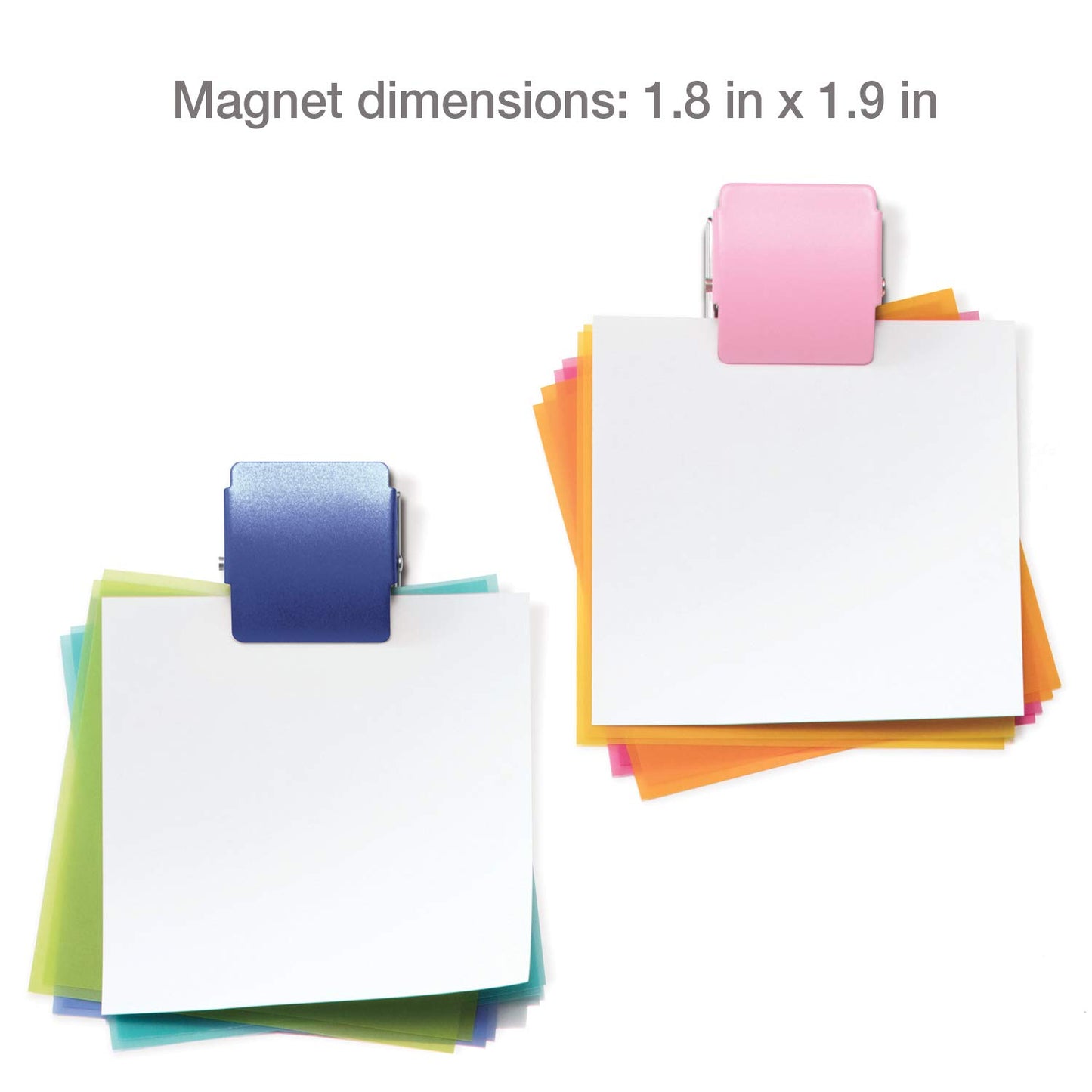 Extra Strong Magnetic Clips for Refrigerator and More, Large Blue, 3-Pack