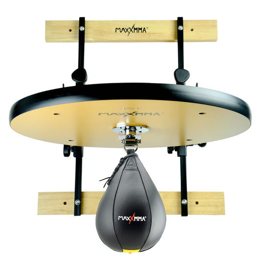 MaxxMMA Heavy Duty Adjustable Speed Bag Platform Kit 24" + Speed Ball (10" x 7")