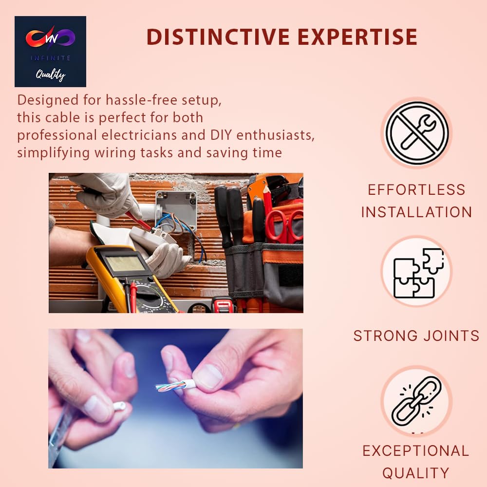 VN Infinite quality 8/2 NM-B Nonmetallic with Ground Sheathed Cable Residential Indoor Wire (50 Ft)