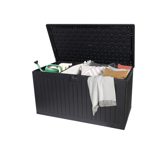 KEIKI 260 Gallon Outdoor Deck Storage Box,Large Lockable All Weather Containers for Patio Furniture Cushions,Pool Accessories,Garden Tools
