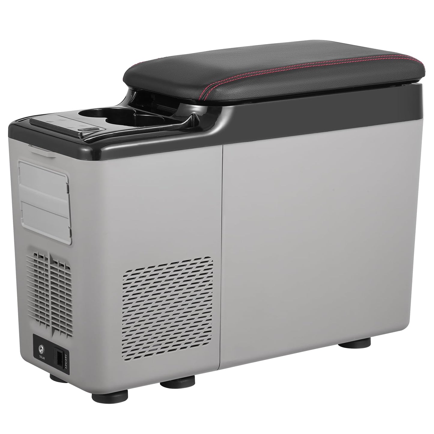 VEVOR Car Refrigerator, 12 Volt Car Armrest Refrigerator Fridge, 15 L Single Zone Portable Freezer, -4℉-68℉ Adjustable Range, 12/24V DC and 100-240V AC Compressor Cooler for Outdoor, Camping