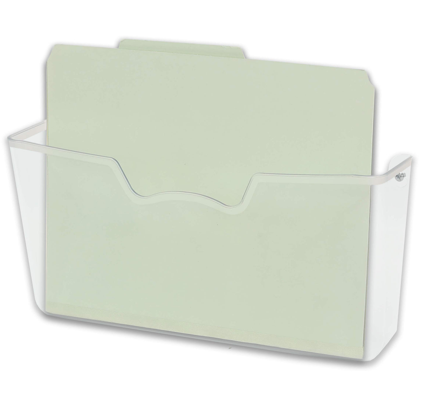 Simple Houseware Clear Wall Mount Pocket Document Organizer for Hanging File Holder