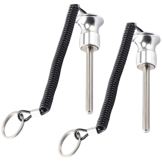 Gym Pin, Weight Stack Pin, Magnetic Weights Pin, Universal Magnetic Weight Pin with Pull Rope, Gym Pins for Weight Stack, Home Gym Parts, Exercise Machine Parts & Accessorie(Silver *2)