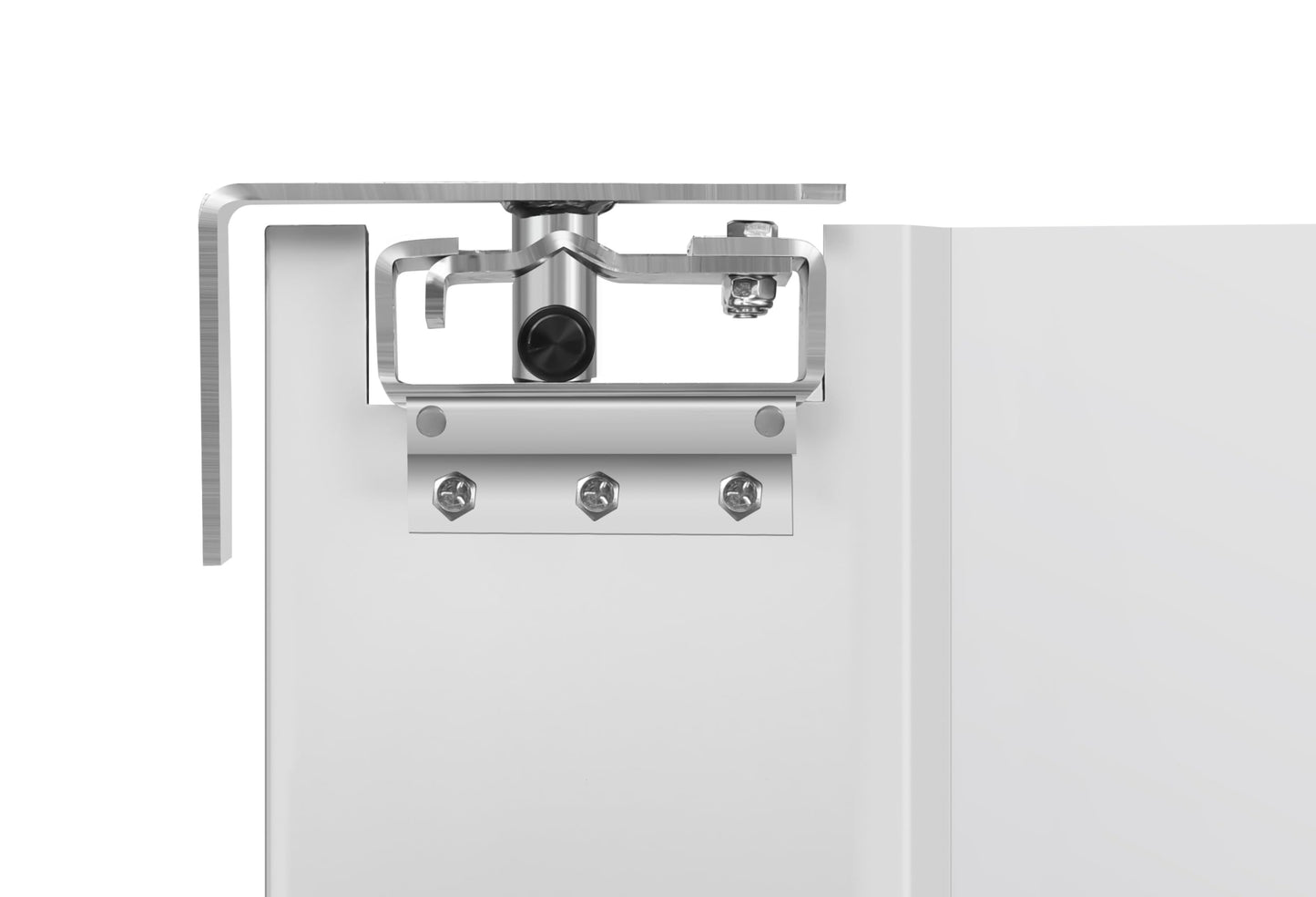 KoolMore Commercial Double Aluminum Swinging Traffic Door with 9 in. x 14 in. Window - 72 in. x 84 in. Door Opening (KM-SWD36X2)