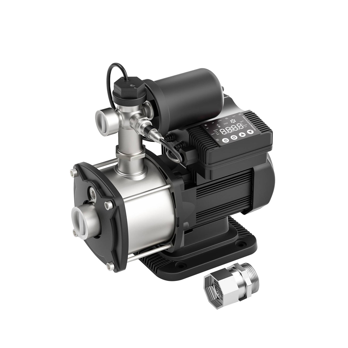 AIDPATH Whole House Water Pressure Booster Pump 86PSI, Automatic Variable Speed & Power, Constant Pressure for Home, Shower, Irrigation, 115V, 1" NPT, Stainless Steel Impeller & Volute